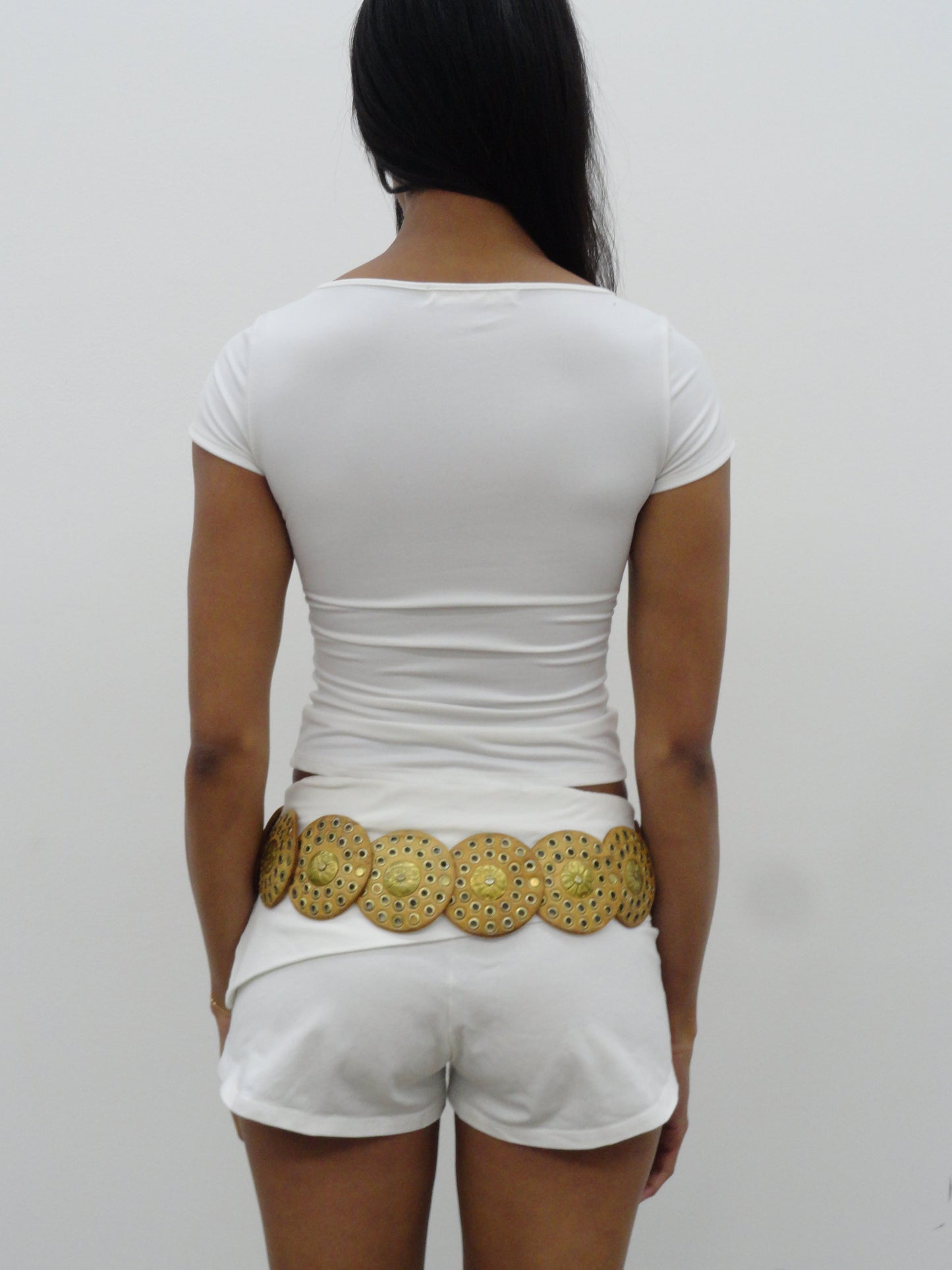 Keyhole Bow Tie Short Sleeve Top