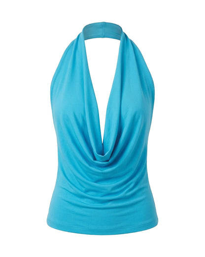Draped Low Back Sculpting Top