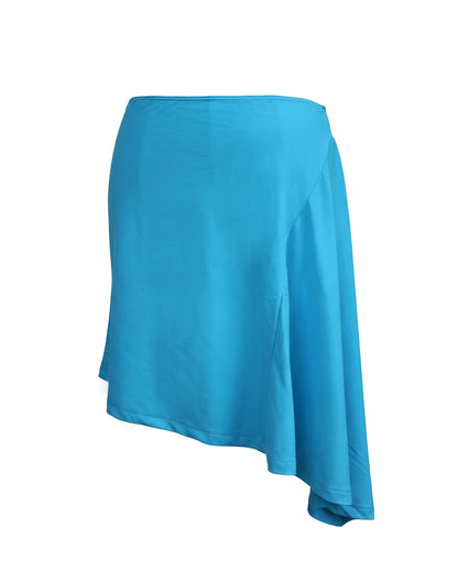 Liquid Asymmetric Midi Skirt