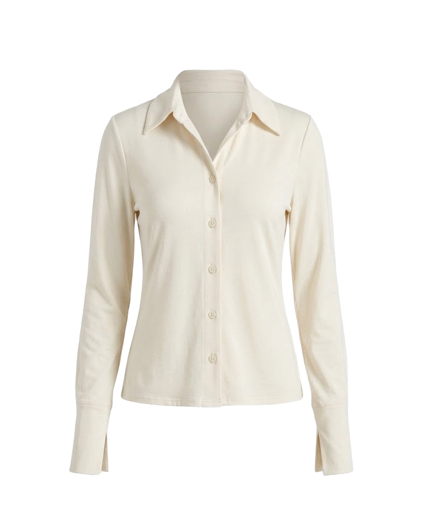 Modern Stretch Jersey Button Down Shirt