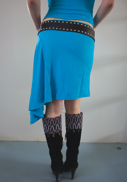 Liquid Asymmetric Midi Skirt