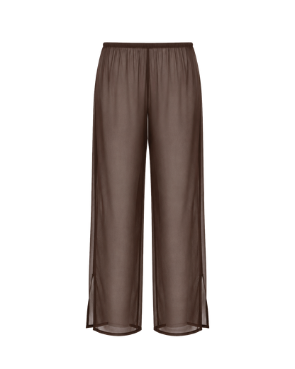 Sheer Silk Chiffon Pants