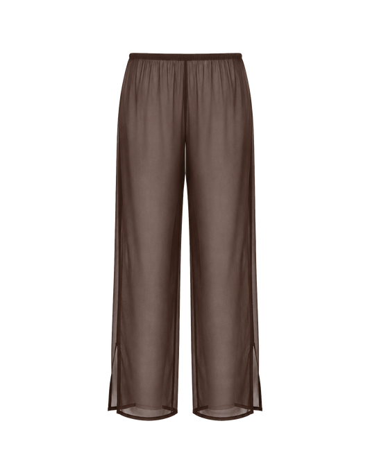 Sheer Silk Chiffon Pants