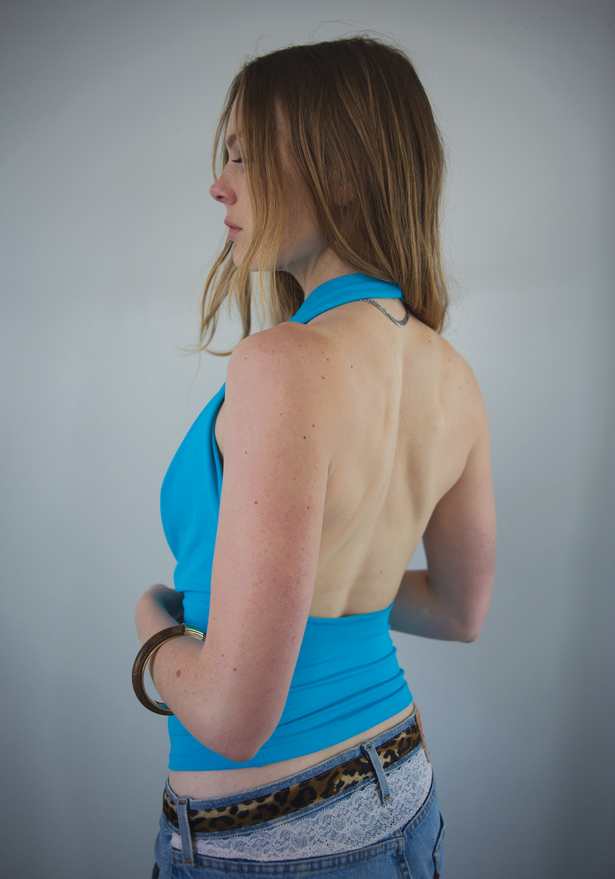 Draped Low Back Sculpting Top